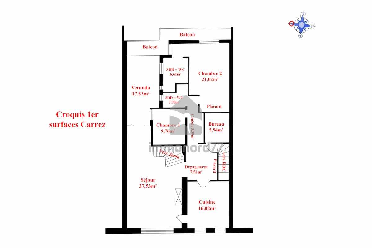 Croquis 1er etage mesures 6aab8e4a460e3